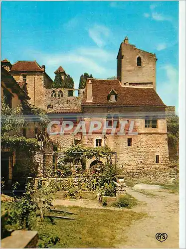 Cartes postales moderne Saint Cirq Lapopie (Lot) En Parcourant Le Lot Pittoresque Ier Village de France Maison Andre Bre