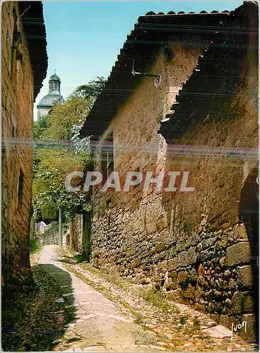 Cartes postales moderne Figeac (Lot) Couleurs et Lumiere de France La Rue Delzhens Bordee de Vieux