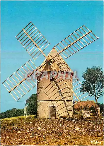 Cartes postales moderne Environs de Cahors Le Quercy Pittoresque Un Moulin a vent Renove sur le Causse