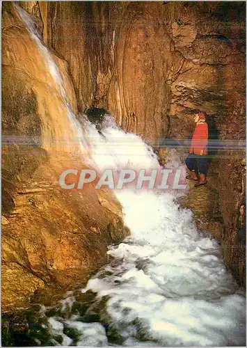 Moderne Karte Padirac La Soucre de la Riviere par fort Debit