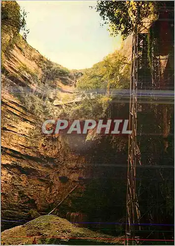 Cartes postales moderne Gouffre de Padirac (Lot) Vue du Bas du Gouffre