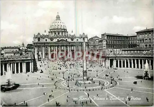 Cartes postales moderne Roma Place et Basilique de St Pierre
