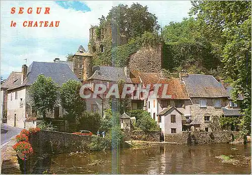 Moderne Karte Segur le Chateau La Correze Touristique