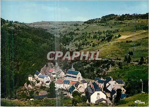 Moderne Karte Peyrusse (Cantal) alt 950 m vue Generale Aerienne