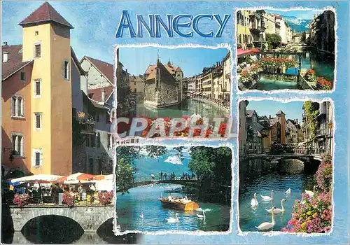 Cartes postales moderne Annecy (Haute Savoie France) La Vieille Ville Le Pont des Amours