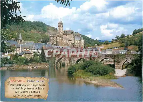 Moderne Karte Estaing Vallee du Lot Aveyron l'un des Plus Beaux Villages de France