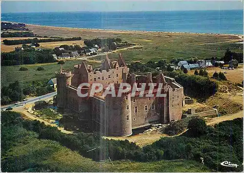 Cartes postales moderne le Chateau de Suscinio (Morbihan) Vue Aerienne Classe Monument Historique du XIIIe s