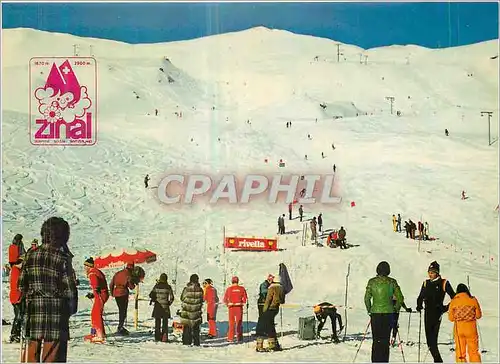 Cartes postales moderne Champ de Ski Sorebois Zinal (Valais Suisse) Alt 1900 2990m