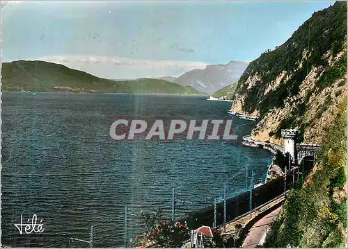 Moderne Karte Lac du Bourget Route d'Aix a Chindrieux les Tunnels