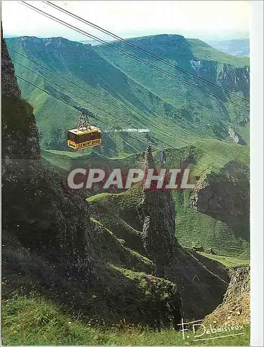 Cartes postales moderne Massif du Sancy Auvergne Telepherique Reliant la Station du Mont Dore