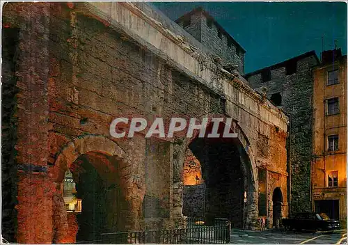 Cartes postales moderne Aosta Portes Pretoriennes Nocturne