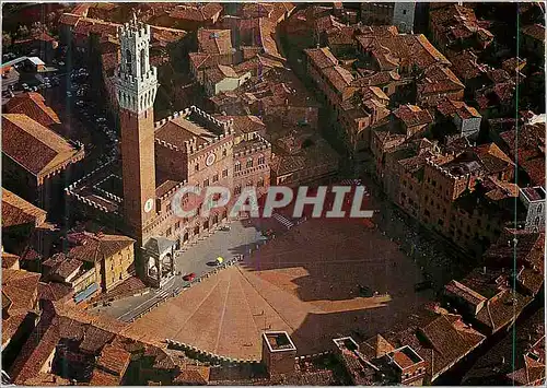 Cartes postales moderne Siena Place du Campo Vue de l'Avion