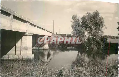 Moderne Karte Saint Hippolyte (Indre et Loire) le Pont de Saint Martin sur l'Indre