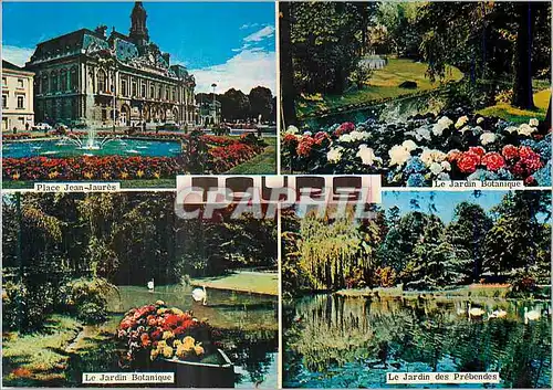 Cartes postales moderne Tours (Indre et Loire) Place Jean Jaures Le jardin botanique LE jardin des Prebendes