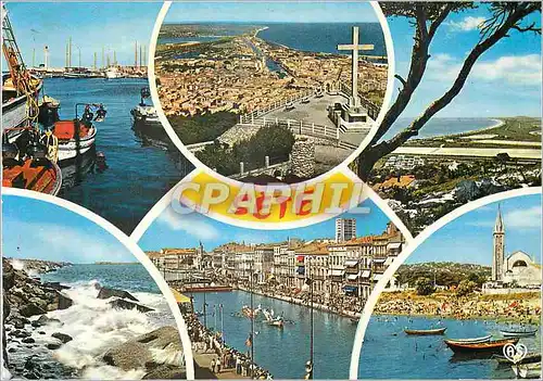 Cartes postales moderne Sete (Herault) le Port Vue Generale la Corniche