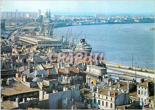 Cartes postales moderne Bordeaux Gironde vue generale de la Rade Bateaux