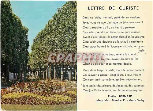 Moderne Karte Vichy (Allier) Lettre de Curiste