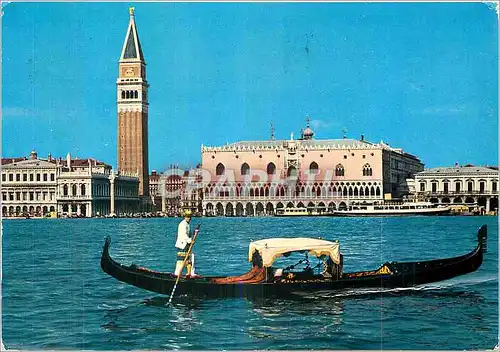 Moderne Karte Venezia Bassin St Marc et gondole Bateau