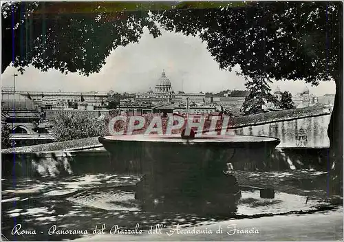 Moderne Karte Rome Panorama de la place de l'Acaderne de France