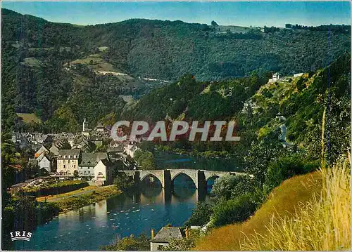 Moderne Karte Le haut Rouegue Entraygues sur Truyere surnommee Entraygues la Jolie (Aveyron)