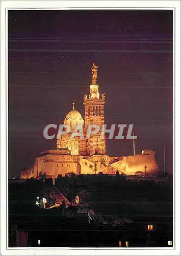 Moderne Karte Marseille Notre Dame de la Garde