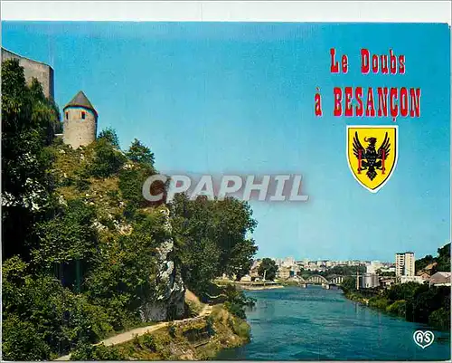 Cartes postales moderne La Porte Taillee et les Bords du Doubs