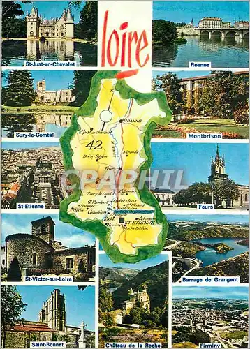 Cartes postales moderne Loire St Just en Chevalet Roanne Sury le Comtal Montbrison St Etienne Feurs