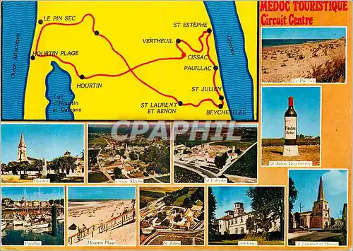 Cartes postales moderne Medoc Touristique Circuit centre