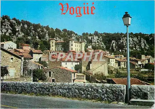 Moderne Karte Vogue (Ardeche)Les vieux village et sont Chateau (XVIe Seicle)