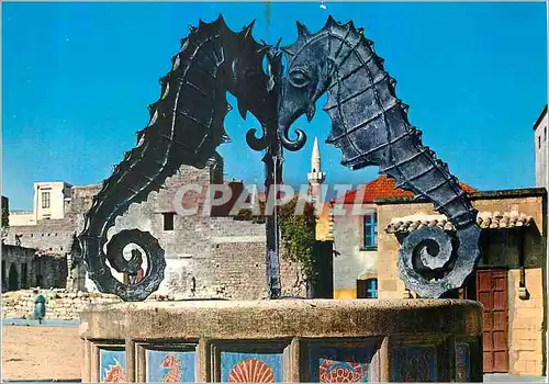 Cartes postales moderne Rhodes Fontaine de la Vieille Ville