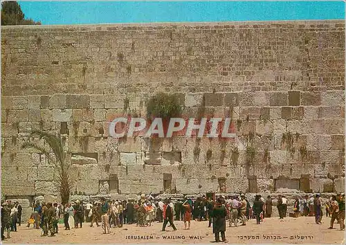 Moderne Karte Jerusalem Wailing wall
