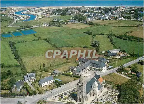 Cartes postales moderne La France vue du ciel Quineville (Manche)vue generale aerienne
