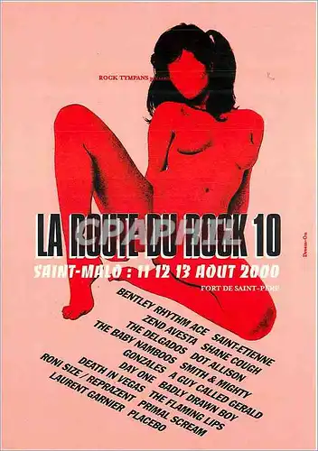 Cartes postales moderne La Route du Rock 10 Rock Tympans Fort de Saint Pere