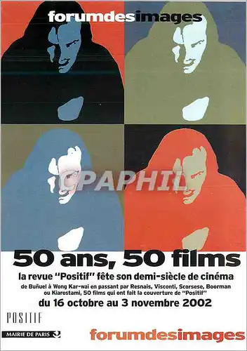 Cartes postales moderne Forum des images 50 ans 50 films
