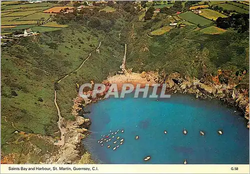 Cartes postales moderne Saints Bay and Harbour St Martin Guernsey CI