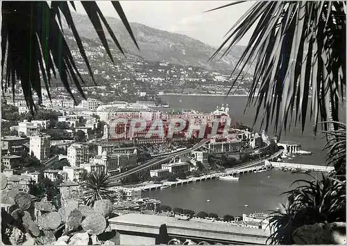 Moderne Karte La Cote d'Azur Monte Carlo Vue generale