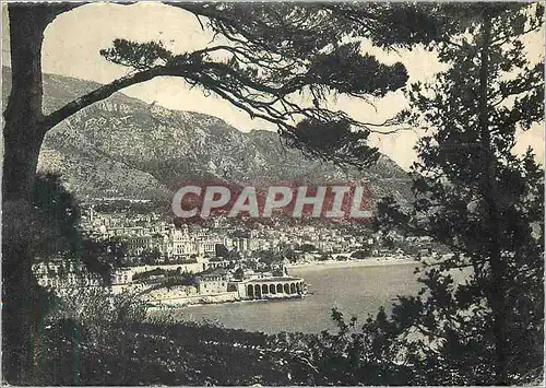 Cartes postales moderne La Cote d'Azur Monte Carlo vu des Jardins de Monaco