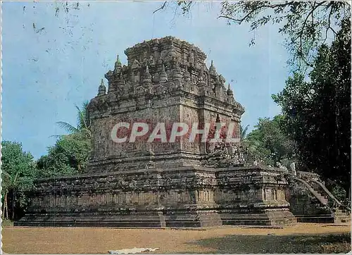 Moderne Karte The 12 century old buddist temple Mendut ner Jogiakarta Central Java