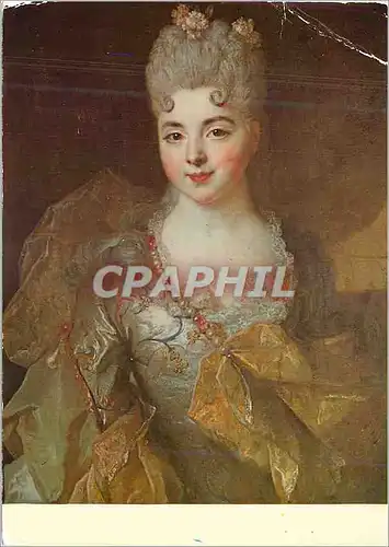 Moderne Karte Chateau de Thoiry Portrait de Mademoiselle de Marescot par Largilliere