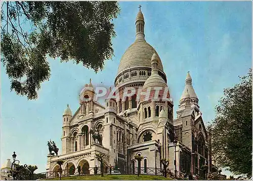 Cartes postales moderne Paris Le Sacre coeur sur la butte Montmartre