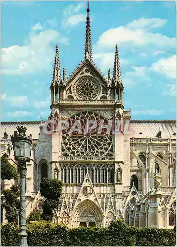 Moderne Karte Paris La Cathedrale Notre Dame de Paris Rosace Sud