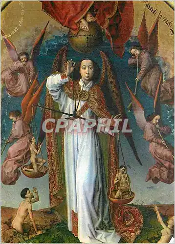 Cartes postales moderne Retable du jugement dernier L'Archange Saint Michel (Detail)