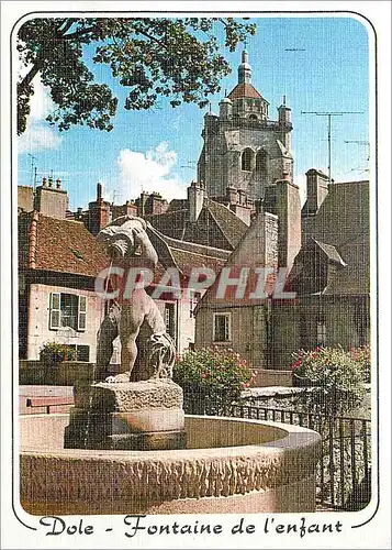 Cartes postales moderne Dole Fontaine de l'enfant