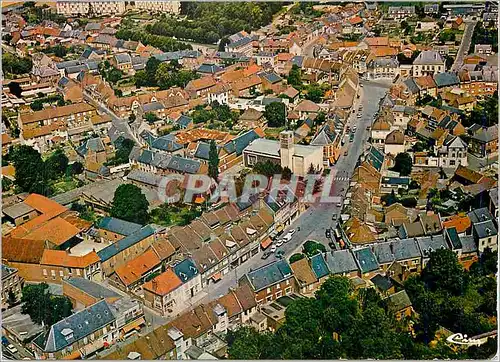 Moderne Karte Breteuil (Oise)Vue generale aerienne