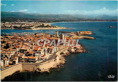 Moderne Karte Antibes (A Mrnes)Les remparts la vieille ville le Port et le Fort Carre