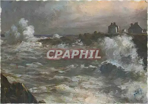 Cartes postales moderne Saint Guenole (Finistere)Maree d'equinoxe