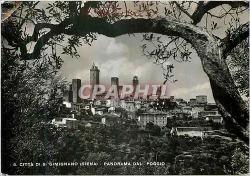 Cartes postales moderne Citta di s Gimignano (Siena) Panorama dal Poggio On parle Francais
