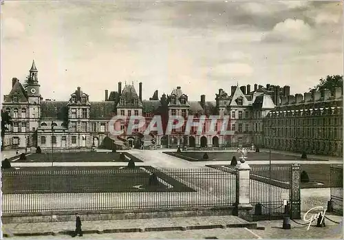 Moderne Karte Fontainebleau (Seine et Marne)Le Palais Cour du cheval balnc ou des adieux