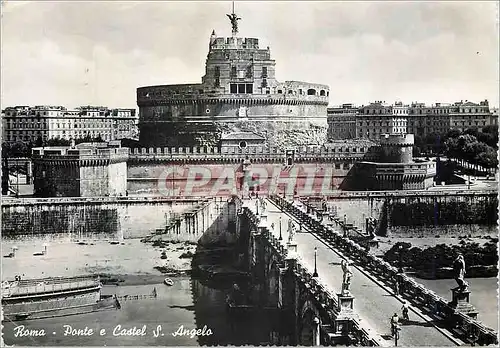 Moderne Karte Roma Ponte Castel S Angelo