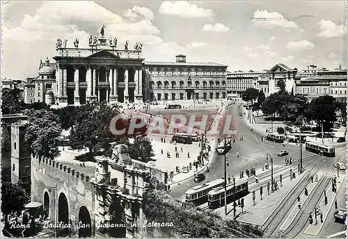 Cartes postales moderne Roma Basilica san giovanni in Caterano Tramway